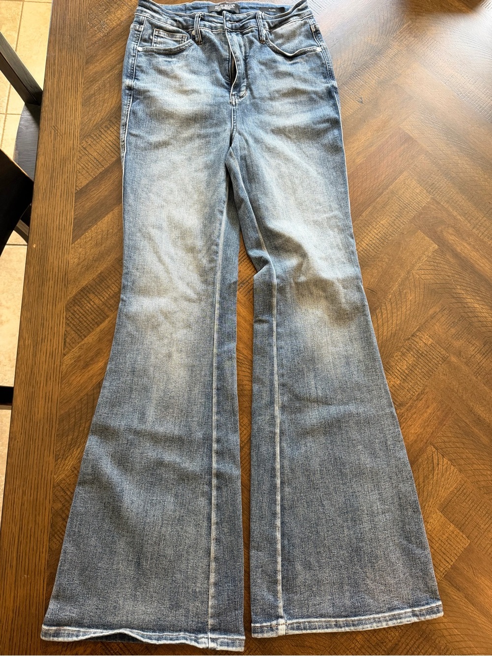 Judy Blue Washed Blue Flare Jeans